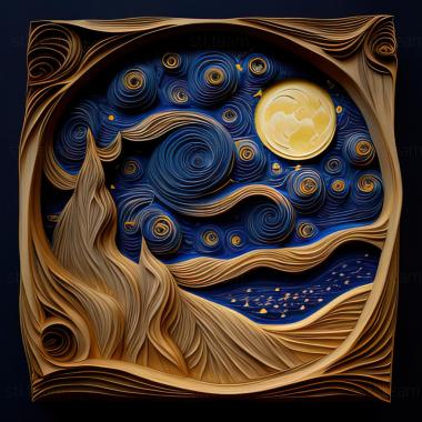 3D model st starry night (STL)